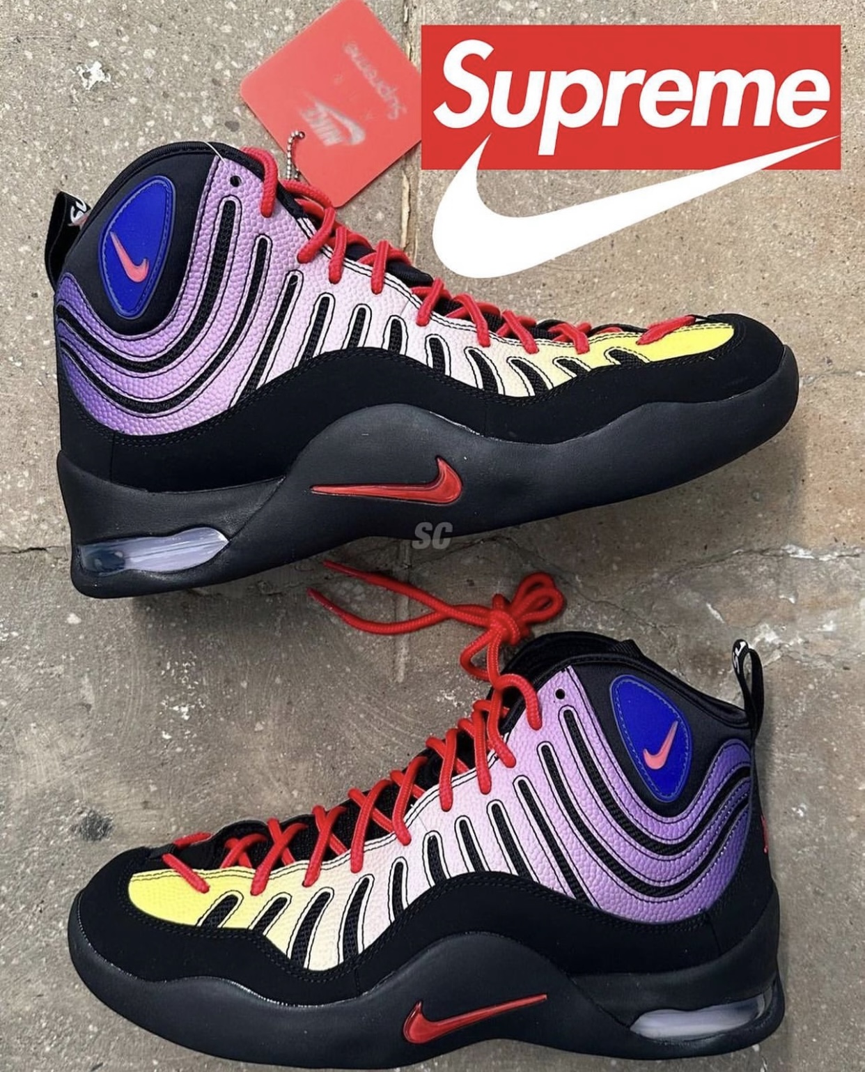 Supreme x Nike Air Bakin Revealed in Two Colorways – Clout News